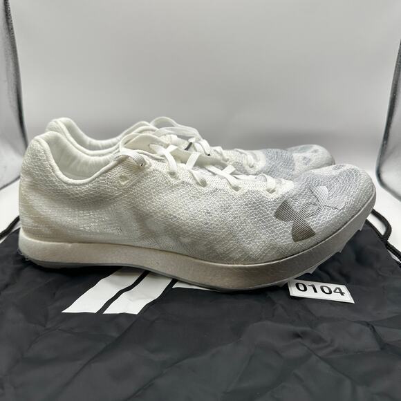 UNDER ARMOUR Mens 11.5 Shakedown Elite Track Wht Halo Grey 3026442 - Picture 5 of 7